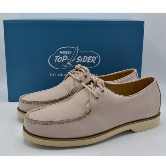 Sperry Top-Sider Shoes - Sperry Captains Oxford Sox Women 8 Pastel Pink Rose NEW Leather Boat Shoes